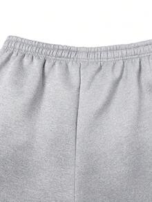 Calça de Moletom Casual com Forro Térmico Reforçado para Homens, Outono e Inverno