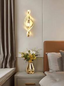 1 Stück / 2 Stücke moderne Wandleuchte, hochdurchlässiger Acrylkörper, LED-Streifen, geeignet für Schlafzimmer, Wohnzimmer, Büro, Nachttisch, Flur Dekorationsleuchten