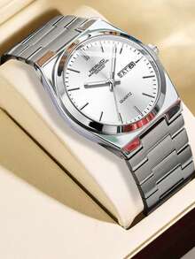 A New Men's Calendar Luminous Fashionable Business Casual Personalized Quartz Watch - one-size - View 13