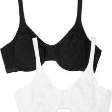 Fruit Of The Loom Women's Unlined Underwire Bra - Cotton & Spandex Blend For Natural Shape And Flexibility