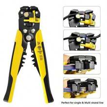 Non-Slip Crimper Cable Cutter Automatic Wire Stripper Multifunctional Stripping Tools Crimping Pliers Terminal 0.2-6.0mm² Tool - Multicolor - View 3