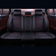 Car Seat Covers For Lexus For RX/Harrier SC/Soarer SC US LS NX 5 Seats  Durable PU Leather Cushion  Auto Interior Accessories  Black And Red (001) - RX/Harrier 1999-Present - 查看 3