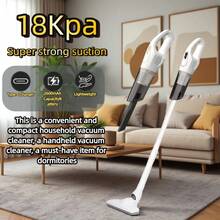 Household Vacuum Cleaner, Handheld Cordless Vacuum Cleaner, 18Kpa Super Strong Suction, USB Charging, Long Battery Life - Suitable For Home Use - Car Vacuum Cleaner - Dormitory Essential Item. - Black - View 4