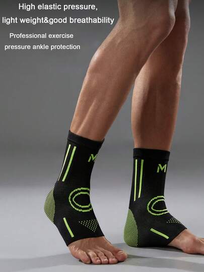 1 pieza Manguito de compresión para tobillo de alta elasticidad y transpirable para hombres y mujeres, tobillera unisex cómoda, para correr, baloncesto, gimnasio, prevención y recuperación de lesiones, soporte para tobillo, entusiastas del fitness, soporte invisible para todas las estaciones, entrenamiento en el gimnasio y actividades al aire libre, regalo ideal para entusiastas del deporte, accesorios de gimnasio, entrenamiento, accesorios para correr, accesorios de fútbol, calcetines de compresión, rodilleras