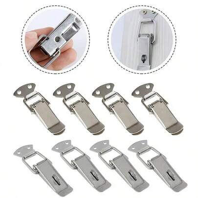 4 piezas Cerraduras de resorte con forma de pico de pato, accesorios de ferretería para gabinetes