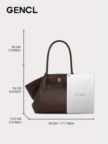 GENCL Geantă de umăr versatilă pentru femei, la modă, tip crossbody, ediție specială multifuncțională, elegantă, de mare capacitate, durabilă, tip scoică, potrivită pentru naveta, serviciu, călătorii pe termen scurt și cadouri