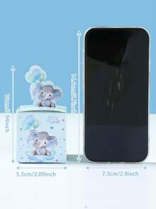 24pcs Blue Elephant Theme Baby Shower Party Favor Boxes/Candy Boxes, Cute Blue Elephant Pattern Gender Reveal Party Gift Boxes, Baby Shower Party Favors Packaging, Gender Reveal Party Table Decor Candy Boxes, 1st Birthday Gift Boxes, Baby Shower Party Gifts, Baby Shower Decorations, Gender Reveal Party Table Centerpieces, Gender Reveal Party Decorations, Birthday Party Photo Props - Blue Elephant - View 7