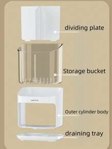 1 حامل أدوات المائدة، منظم أدوات متعدد الوظائف لأسطح المطبخ، رف شوكة وملعقة وسكين للحفلات، مصفاة أسطوانية لأدوات المائدة