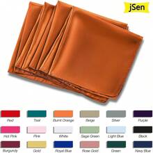 20 pezzi Tovaglioli di raso arancioni 43cm x 43cm quadrati, morbidi e lisci, per matrimoni, feste, celebrazioni, ristoranti, Ringraziamento, Natale, Ognissanti, decorazioni per eventi