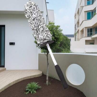 Escova de fibra ultrafina preta para rodas de carro, escova para limpeza de aros de pneus, limpador de rodas de carro, não eletrificada (1 unidade)