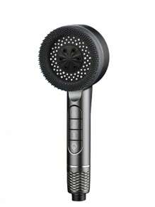 3件套布拉格钢琴键手持花洒，三档高压节水按摩花洒，ABS塑料多功能壁挂式花洒喷头，配有59英寸软管和易于安装的支架，是酒店、公寓、家庭浴室的理想之选，现代浴室和夏季淋浴必备品，完美的浴室配件和浴室工具礼品