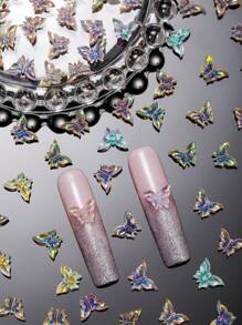 5/10/20/20/30/50/100PCS 3d Shells Shaped Nail Art Jewelry, Silver Color Nail Charm Rhinestones,Diy Nail Decoration Supplies Nail Charms Nail Gems Flat Bottom Shiny Nail Stickers Marine Animal Rhinestone Decorations Suitable For Women's Casual Nail Salon European Style Japanese And Korean Style Universal Nail Decorations For All Seasons