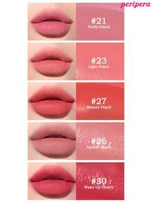 Peripera K-Beauty Ink Airy 絲絨唇釉，高顯色、長效持久、輕盈無感、無麩質、無防腐劑，絲絨霧面液態唇膏，滑順持久 - #21 Fluffy Peach - 查看 9
