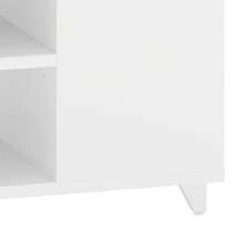 Coffee Table High Gloss With RGB LED Lights, Adjustable Storage Shelf, 97.5 X 48 X 45 Cm - White - View 8