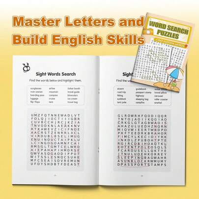 Pachet de cărți Găsește Cuvântul – Caută, Încercuiește și Învață - Provocări de Concentrare și Ortografie