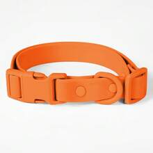 PVC wasserdichtes, geruchsresistentes, rostfreies Hundehalsband mit verstellbarer Schnalle, geeignet für kleine, mittlere und große Hunderassen