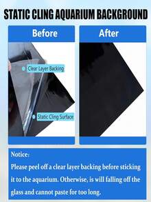Giấy dán tường nền đen 11,8-74,8 inch cho bể cá, miếng dán nền tĩnh cho bể thủy tinh, phụ kiện trang trí và nền áp phích bể cá. Thích hợp cho cảnh quan môi trường sống và nơi trú ẩn của động vật thủy sinh, lưỡng cư và bò sát. - Nhiều màu - Xem 5