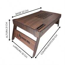 Laptop Desk For Working In Bed, Foldable Lap Desk With Cell Phone Holder