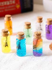 1/10/20 件/批迷你透明玻璃瓶婚礼祝福罐生日派对 DIY 圣诞装饰礼品瓶、装饰/旅行配件（瓶宽 30 毫米）