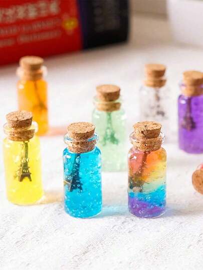 1/10/20 件/批迷你透明玻璃瓶婚礼祝福罐生日派对 DIY 圣诞装饰礼品瓶、装饰/旅行配件（瓶宽 30 毫米）
