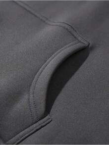 Hooded Sweatshirt Black Optic Texas Logo Print For Gaming Enthusiasts - Grey - View 3