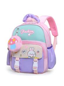 新款 Kappibara 背包，男女通用，轻便舒适，适合休闲旅行和上学使用 - 彩色 - 查看 4