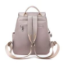 Women's Outdoor Simple Oxford Zipper Backpack Multi-Purpose Travel Bag - Multicolor - View 5