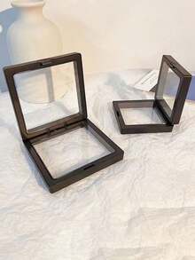 10/5/1pc PE Film Anti-Oxidation Transparent Jewelry Display Box, Anti-Oxidation Jewelry Box, Dust-Proof Jewelry Floating Storage Box, Multi-Functional Portable Jewelry Storage Box, PE Film 3D Floating Display Box - Multicolor - View 6