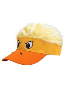 1pc Funny Novelty Yellow Duck Decorated Baseball Cap, Costume Hat For Stage Performance, Party, Street Fashion