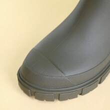 DangDing Damen Mode vielseitige Lässig elastische strukturierte Sohle Plateau Militärstiefel, Chelsea Stiefel, Knöchel Stiefel, wasserdichte Regenstiefel geeignet für Outdoor, Garten, Wandern, Arbeit