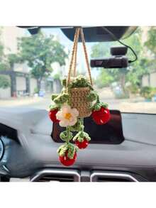 钩针蜜蜂汽车后视镜挂饰，房间装饰，可爱汽车配件，送给蜜蜂爱好者的礼物，钩针可爱蜜蜂包包挂件，汽车内饰装饰礼物，生日毕业礼物 - 彩色 - 查看 23