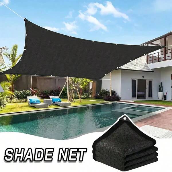 90% de sombra rectangular, malla de sombra rectangular transpirable, adecuada para colgar en garaje balcón, patio trasero, piscina, césped, otras áreas de actividad al aire libre, 12 agujas, tamaño grande 4M * 5m,4M*6M