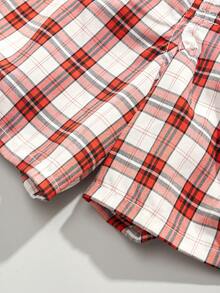 4 件/包男士透气松紧腰印花平角短裤，宽松休闲内裤 - 彩色 - 查看 7