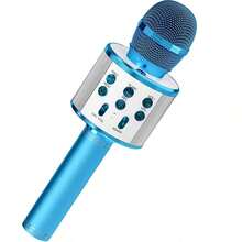 Microphone With Audio Integration, Wireless Bluetooth Microphone For Singing, Home Use, Outdoor Party, Family Gathering, Supports TF Card, USB Playback - Multicolor - View 10