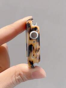 1 chiếc ốp bảo vệ đồng hồ bằng nhựa cứng họa tiết da bò, thiết kế rỗng, chống sốc, vỏ bảo vệ, tương thích với Apple Watch 38/40/41/42/44/45/46mm, tương thích với Apple Watch Series SE/11/10/9/8/7/6/5/4/3/2/1, phụ kiện ốp bảo vệ đồng hồ thông minh. - Họa tiết con bò (không có đồng hồ) - Xem 4