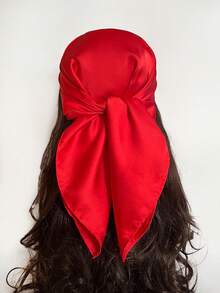 1 chiếc khăn trùm đầu bằng lụa vuông trơn màu phong cách Boho thanh lịch, khăn trùm đầu bằng lụa satin cho nữ, khăn trùm đầu bằng lụa Boho, khăn Bandana đi biển, thích hợp cho hoạt động ngoài trời và du lịch, khăn Bandana Bohemian, băng đô, lý tưởng để mặc, quà tặng, trở lại trường học - màu đen - Xem 8