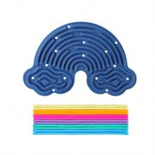 Placa de Atividade Sensorial, Brinquedos Fidget de Silicone para Silêncio, Ansiedade, TDAH e | Brinquedo Fidget Silencioso para Adultos - Multicolorido - Visão 18