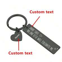 Christmas Gifts Couple, Drive No One Else Will Tolerate Me, Personalized Keyring For Boyfriend, Anniversary Gift For Boyfriend Him Her,Custom Keychain,Delicate Romance,For Office,For School,For Classroom,For Teacher Gifts,For University,For Colleague,For Dorm Rooms - Black - View 2