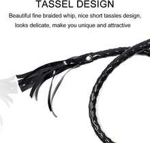 Local Shipping  Whip Costume Accessory Horse Riding Crops Equestrianism Whips For Stage Performance Racing Cosplay Costume Accessories, Faux Leather Black Whip Costume Whip Handmade Bullwhip