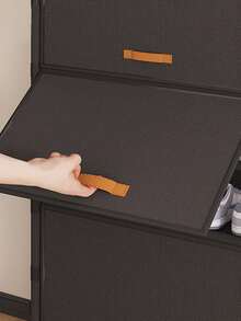 1个带防尘罩的弹簧鞋架，储物架，节省空间，坚固时尚，易于组装和拆卸，便携，适用于客厅、卧室、玄关、办公室、家庭，多层收纳，节日礼物，圣诞礼物，礼品 - 彩色 - 查看 10