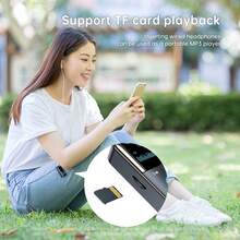 VAORLO 4-In-1 Bluetooth 5.4 Audio Receiver/Transmitter, Supports 3.5mm AUX Audio Input, TF Card Expansion, Stereo Music Playback, LED Display, With Microphone, Wireless Adapter, Suitable For Car, TV, Computer - Black - View 11