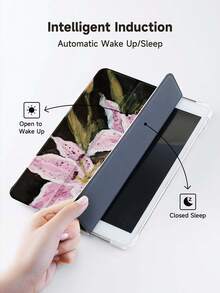 Ayotu 这款莲花油画图案的iPad保护套兼容iPad 10.2英寸（2021/2020款，第九/八代）、Galaxy Tab A8 10.5英寸（2022款），带有Apple Pencil笔槽，也适用于Kindle Paperwhite第十二代（2024款），支持自动休眠/唤醒功能，时尚保护套。 - 彩色 - 查看 4