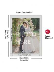 Custom Diamond Painting Kits For Adults Personalized Diamond Art From Photo Text Customized Diamond Painting For Home Decor Round Square Drill 12x16 Inch Diamond Painting Art Kits For Adults Accessories Pen Storage Club Dotz Arts Kit Dots Paintings Tools ,For Family ,Diy Kits - Multicolor - View 21