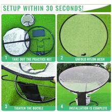 Caiton Caiton Golf Chipping Net Set, Durable Golf Practice Net, Quick Setup Golf Training Aid For Indoor Outdoor Practice, Golf Accessories For Beginners And Experienced Players