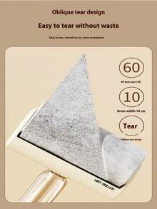 1 套可重复使用的除毛器，含替换纸，家居及宠物毛发清洁工具，滚筒刷适用于衣物、床上用品、沙发（高效去除毛发，滚筒可水洗） - 彩色 - 查看 8