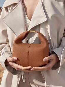 新款女士云褶午餐包，大容量，多功能便当盒包，小众设计，斜挎包，通勤手提包，时尚单肩包，托特包