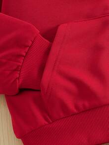 Young Boy Clothing, Black Hooded Jacket, Suitable For 4-7 Year Old Children To Wear In Autumn And Spring. This Jacket Is Not Only Suitable For And School, But Also For Wearing At Home - Red - View 5