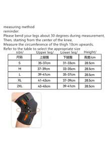 1pc Adjustable Hinged Knee Brace For Men And Women - Provides Support For Arthritis, Meniscus Tear, ACL, MCL, And Injury Recovery - Open Patella Design With Side Stabilizers - Plus Size Available
