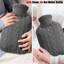 2L Knitted Hot Water Bottle Bag Warm Knitted Cover - Multicolor - View 9