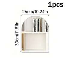 1pc/4pcs Cute Cat Shaped Mirrors, Square, Oval, Round, Arch Mirrors, Decorative Wall Stickers, Acrylic Material, Self-Adhesive Mirrors, Suitable For Bedroom, Living Room, Bathroom, Girls Room, Home Wall Decor